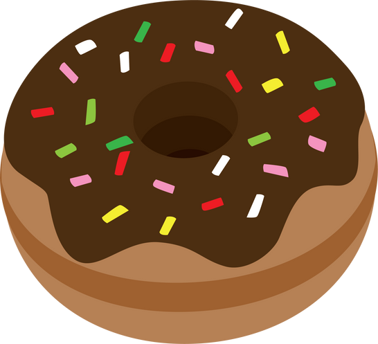 Chocolate Donut Illustration