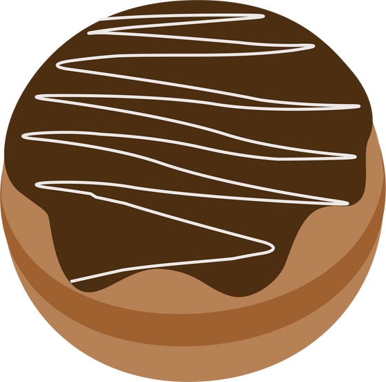 Chocolate Donut Illustration