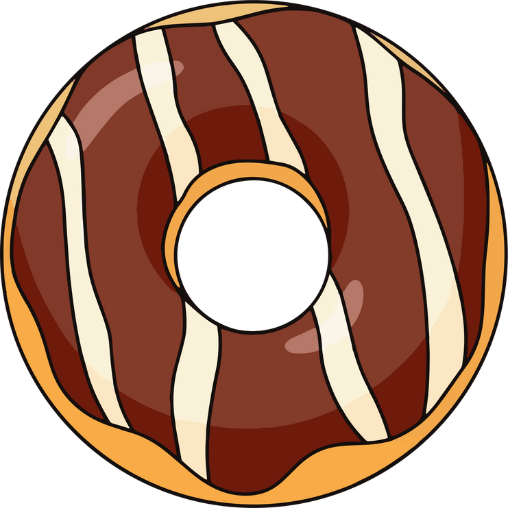 Chocolate Donut Illustration